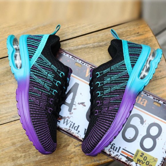 Women's Air Cushion Running Shoes Non-slip Breathable Casual Tennis Gym Sneakers - Picture 8 of 11
